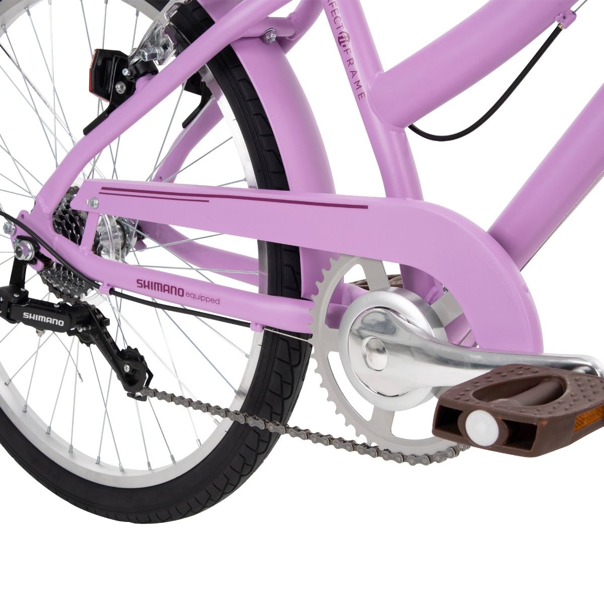 (Whatapp: 55077736) Sienna 24inch 7-speed comfort bike - Lavender