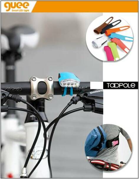GUEE TADPOLE 4 Led usb rear rechargeable light - Black