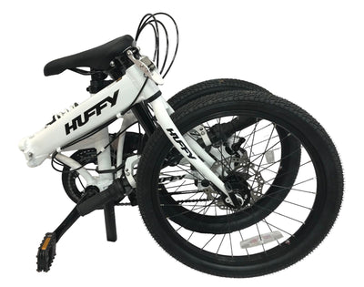 STONE 20 inch 12-Speed Suspension Folding Bike - White | 20"